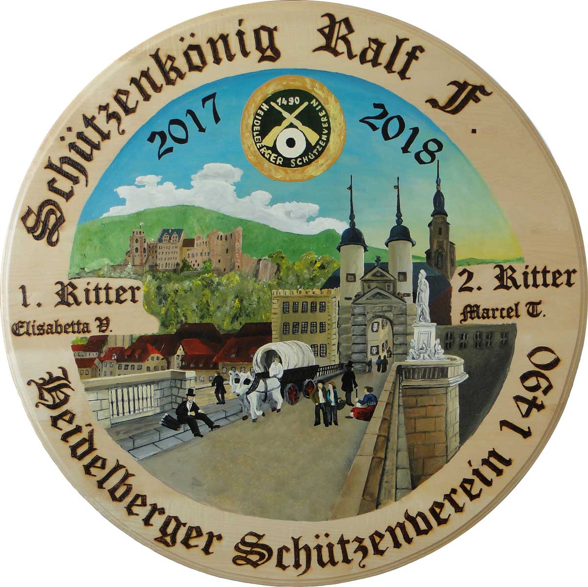 Exklusive Schützenscheibe: Heidelbergs Glanz im 18. Jahrhundert!