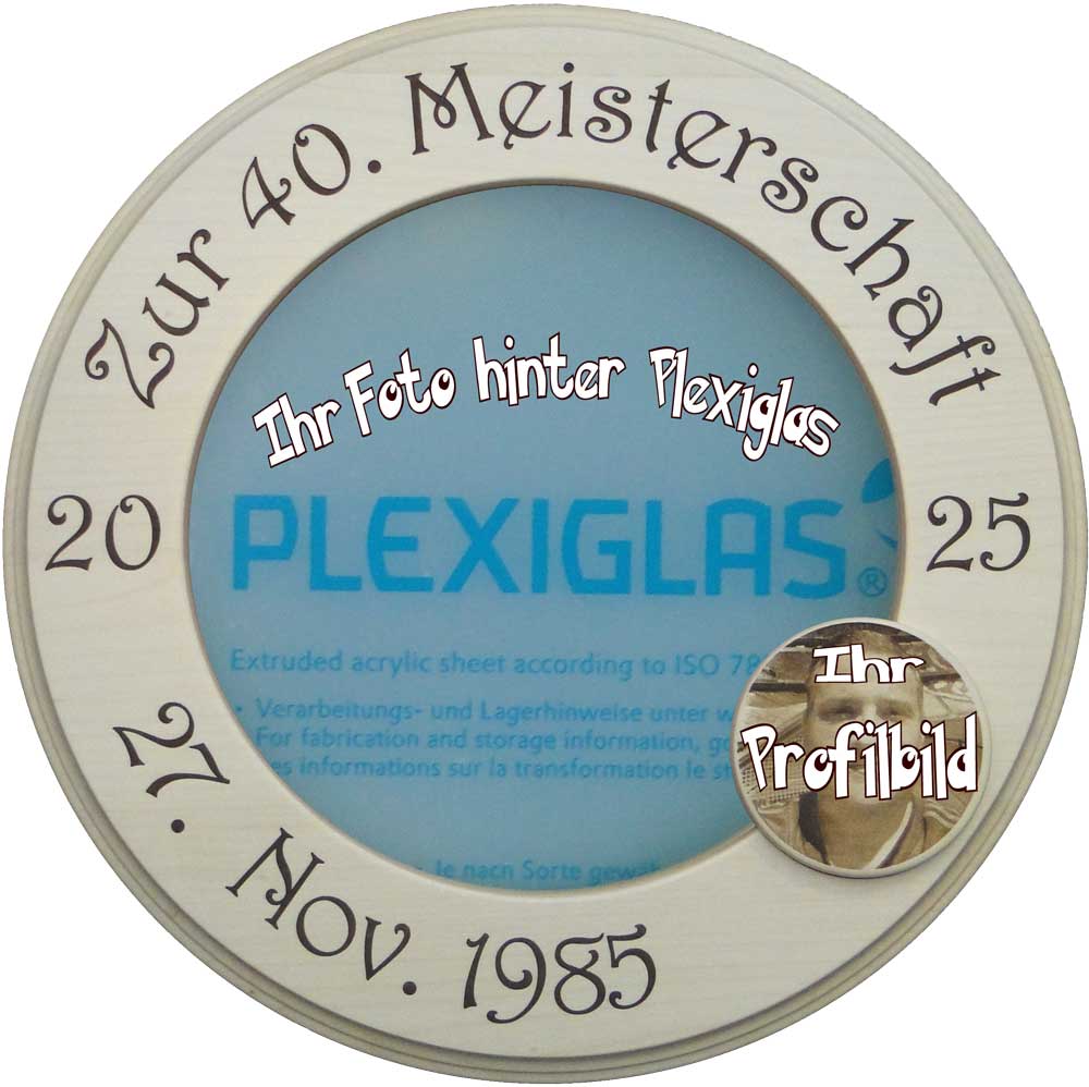 Die personalisierte Meisterschalen-Tafel – das perfekte Geschenk für Fußballfans. Mit Wunschdatum und eigenem Foto.