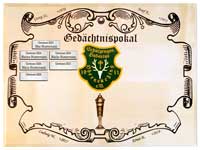 Ehrentafel für Schützenkönige aus massivem Ahornholz