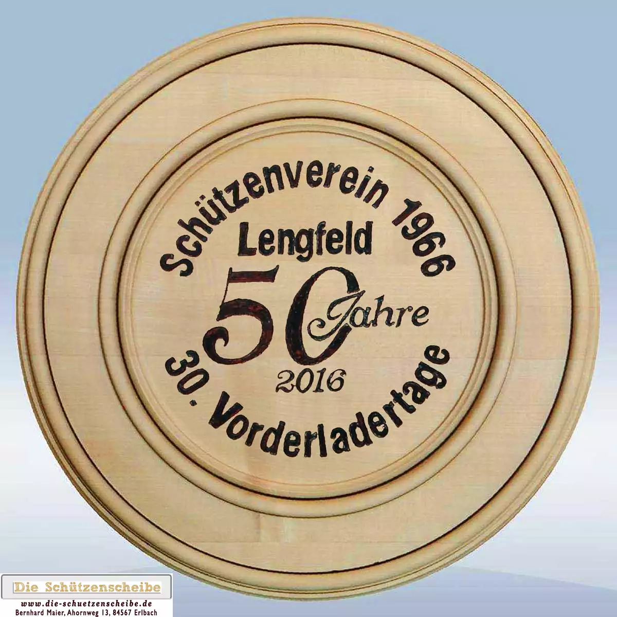 Schützenscheibe über 50 Jahre Schützenscheibe über 50 Jahre