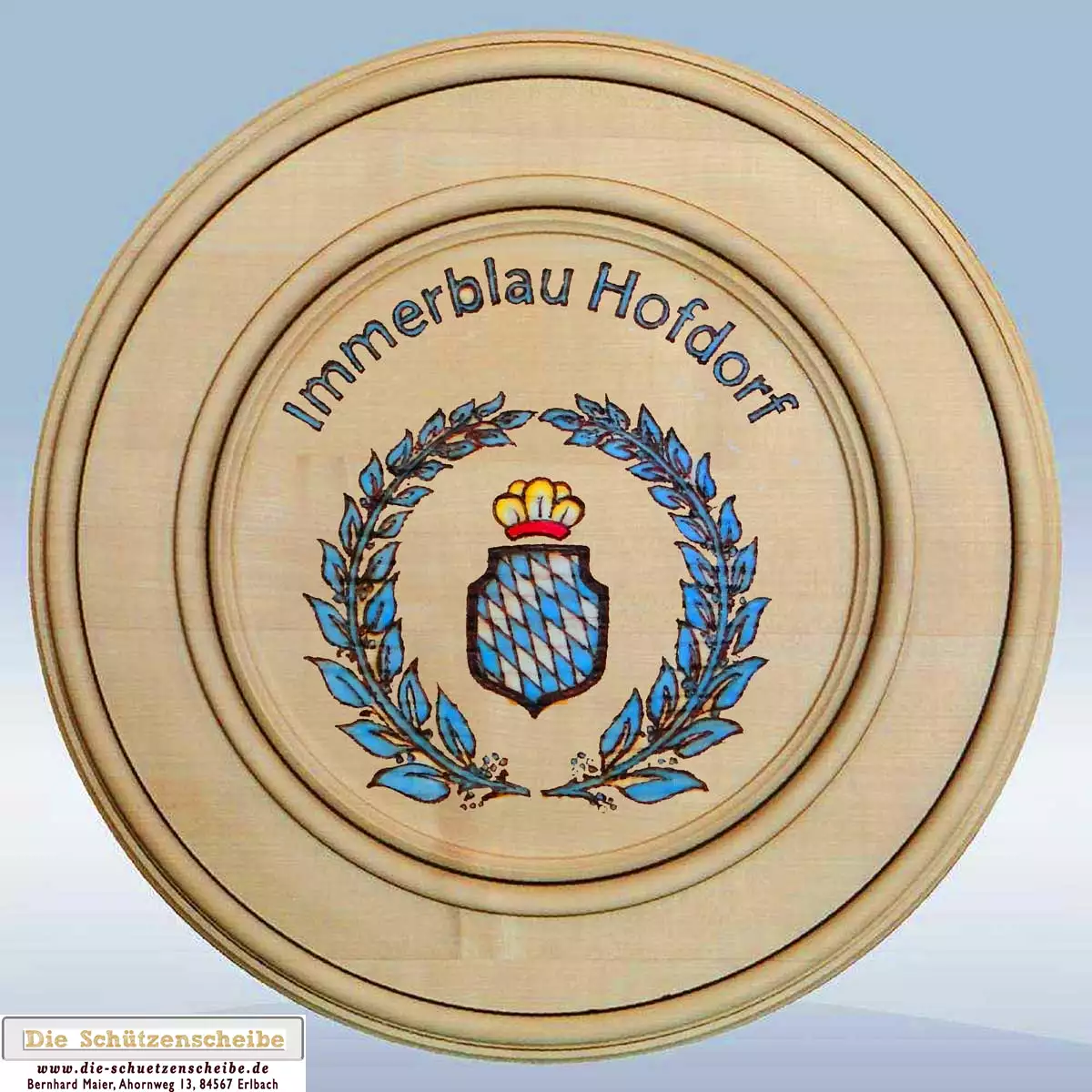 Schützenscheibe mit Logo Schützenscheibe mit Logo