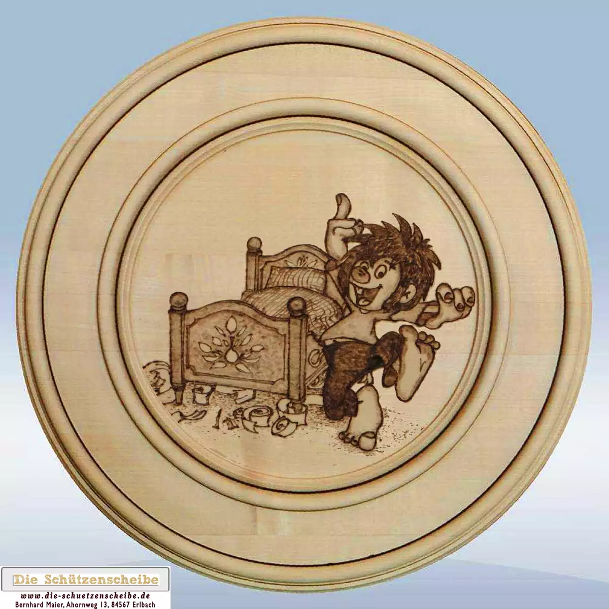Schützenscheibe mit dem Pumuckl Schützenscheibe mit dem Pumuckl