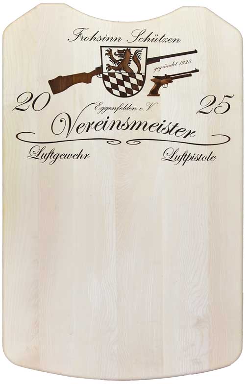 Ehrentafel für die Vereinsmeister – Frohsinn Schützen Eggenfelden 2025